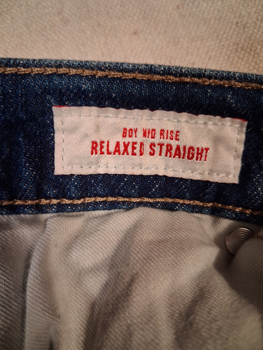 Lucky Brand Boy Mid-Rise Relaxed Straight Jeans Women's Size 4/27 R - Picture 3 of 11